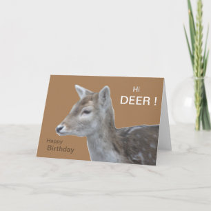 Oi DEER Aniversário - Cartão