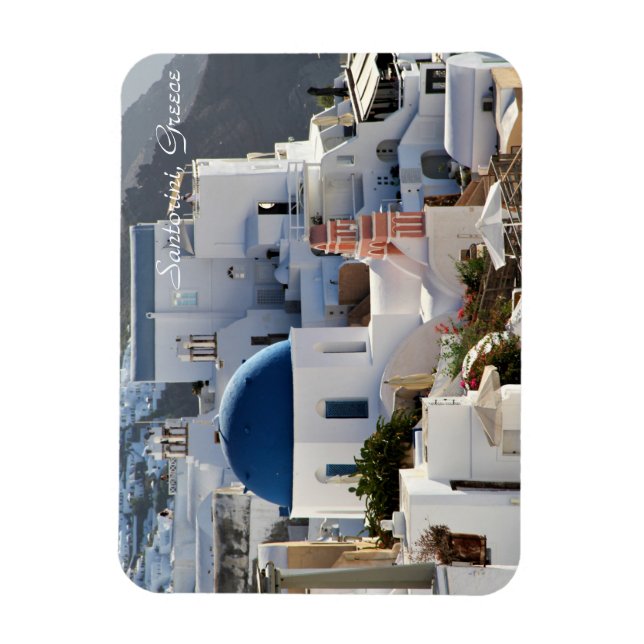 Oia,Grécia Santorini, fotografia, ímã (Vertical)