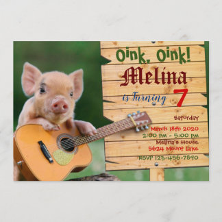 Oink, Oink, convite de festas de guitarra