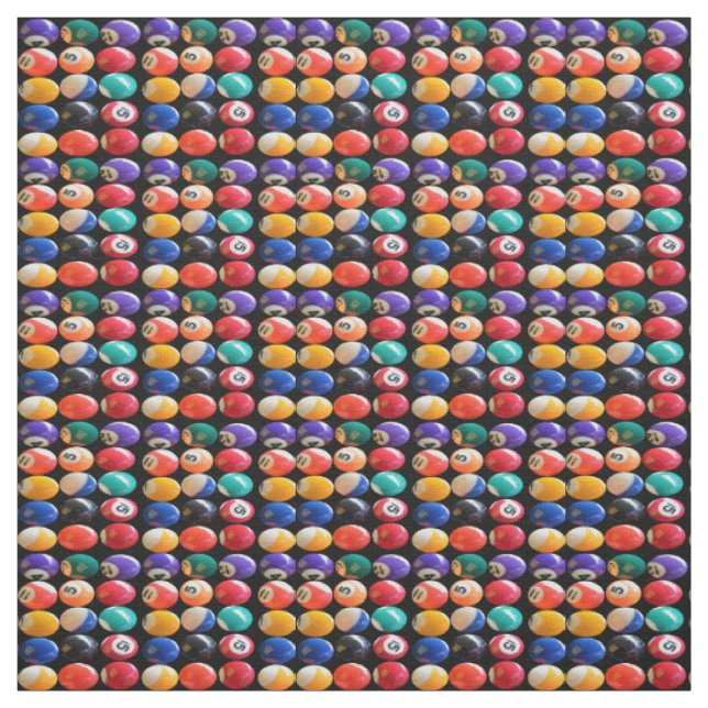 Oito Bolas Coloridas Numeradas, Tecido (Modelo)
