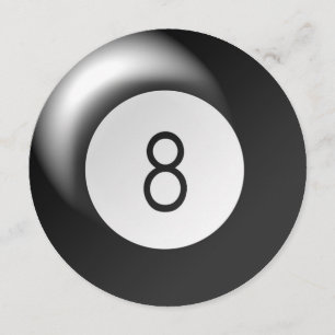 Oito convites de festas do círculo do tema da