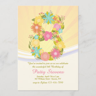 Oito É Um Maravilhoso Convite De Aniversário