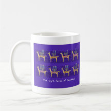 Oito lhamas de caneca Hanukkah