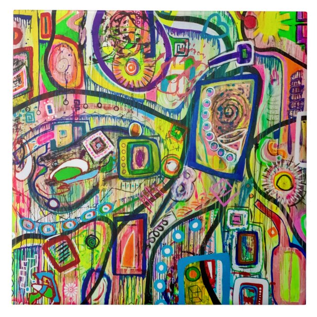 Oito Martinis 6 x 6 Azulejo cerâmico (Frente)