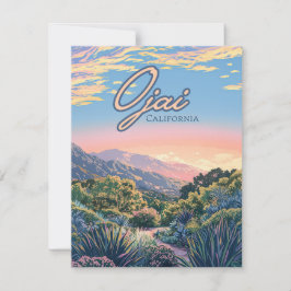 Ojai California Topa Topa Mounts Landscape Card