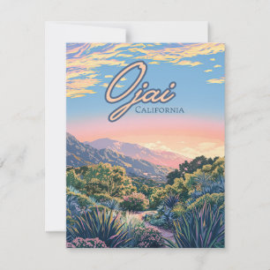 Ojai California Topa Topa Mounts Landscape Card