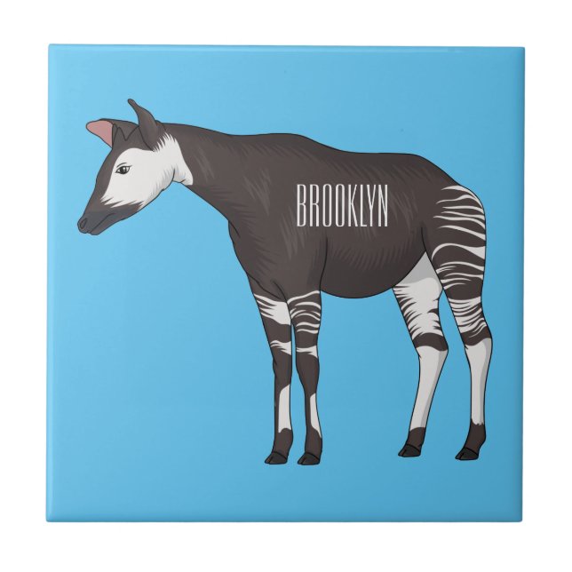 Okapi cartoon illustration  (Frente)