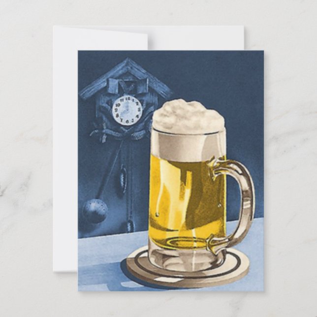 OKT OCTOBERFEST CUCKOO CLOCK BEER CONVITE DE FESTA (Frente)