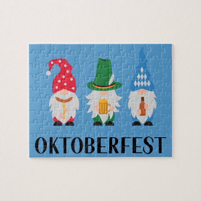 Oktoberfest 3 Gnomos Quebra-cabeça (Horizontal)