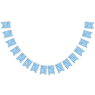 Oktoberfest Bandeira Bávara Decoração Azul de Casa