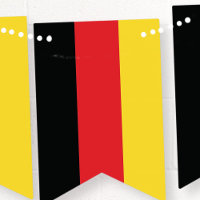 Oktoberfest Bandeira da Alemanha.