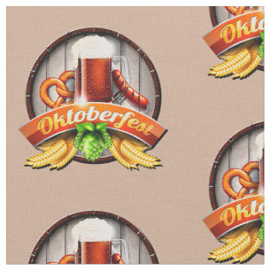 Oktoberfest Beer Festival em Tecido castanho