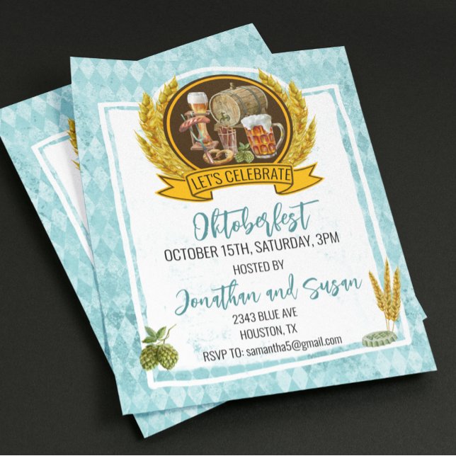 Oktoberfest Beer Watercolor , partido em outubro (Criador carregado)
