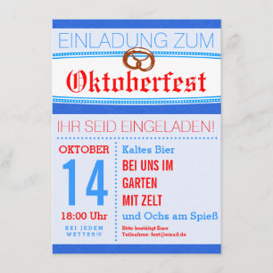 Oktoberfest convite dezent