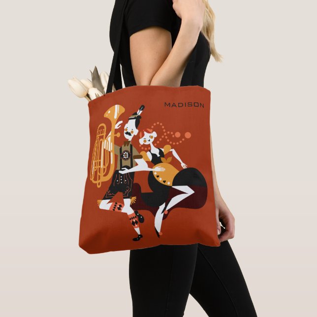 Oktoberfest Dancers bolsas personalizadas (Close Up)