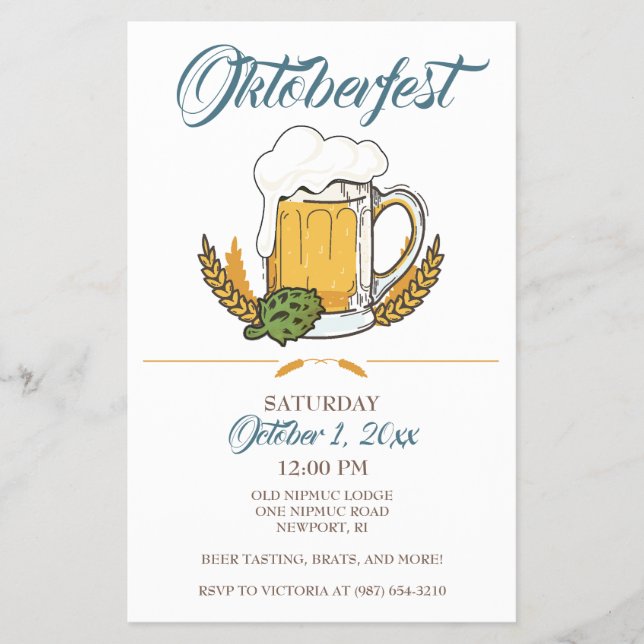 Oktoberfest Flyer Modelo (Frente)