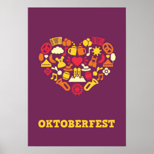 Oktoberfest Impressão (roxo)