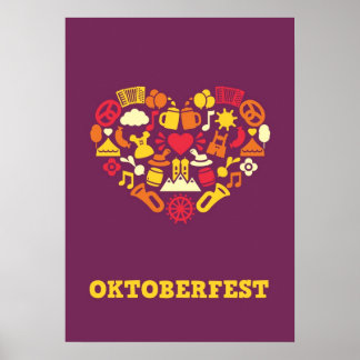 Oktoberfest Impressão (roxo)