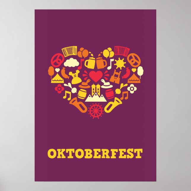 Oktoberfest Impressão (roxo) (Frente)