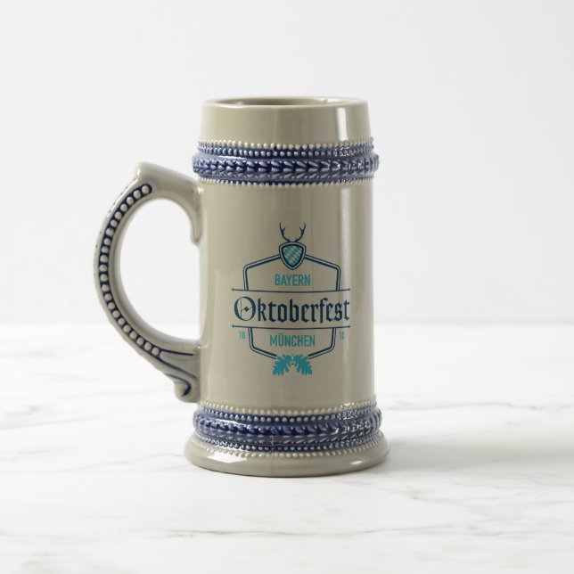 Oktoberfest Munich, caneca de cerveja de Baviera (Esquerda)