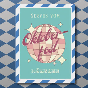 Oktoberfest octoberfest Cartão Postal Retro Vintag