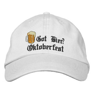 Oktoberfest "Tem Bier?" Boné bordado