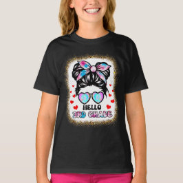 Olá, 3º ano de volta à camisa de T-Shirt escolar