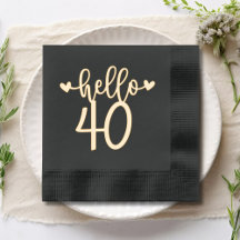Olá 40 Festa de Aniversário Moderna dos 40 Anos