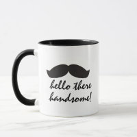 olá ali belo design de caneca de café engraçada