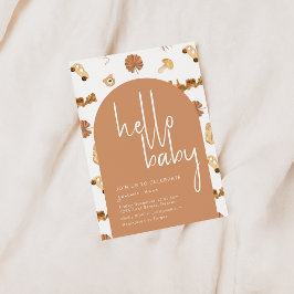 Olá, Baby Boho Style Convite para Chá de fraldas