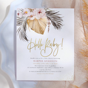 Olá Bebê Boho Grama Pampas & Palmeira Seca Orçam