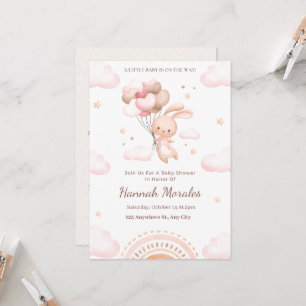 Olá Bebê   Convite de Churrasco de Bebê Coelhinho 