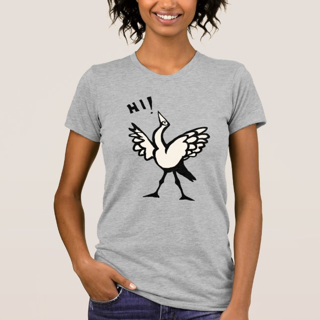 Olá, birdie! Camiseta (Frente)