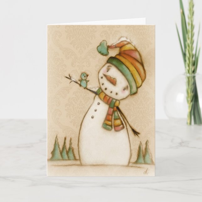 Olá Bluebird - Cartão de Natal (Frente)