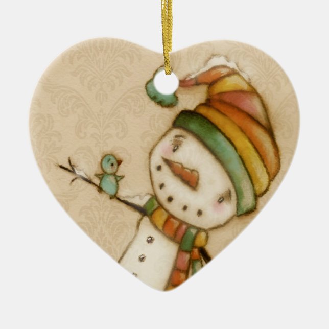 Olá! Bluebird - ornamento cerâmico (Frente)