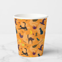 Olá Bruxa - padrão contínuo de Halloween.