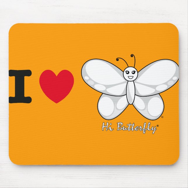 Olá! Butterfly® Mousepad (Frente)