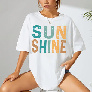 Olá Camisa Sunshine, Vibrações de Férias na Praia 