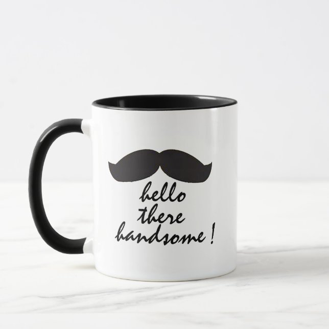 Olá Caneca Bonita, Presente Engraçado de Café para (Esquerda)