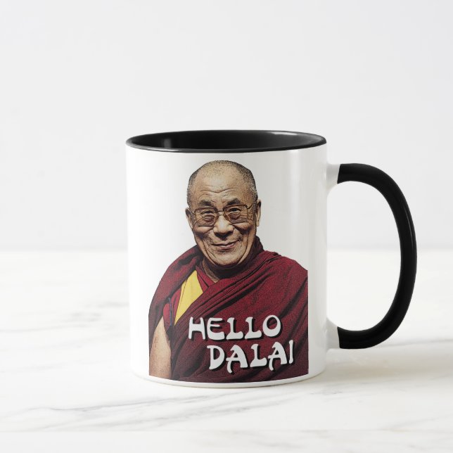 Olá! caneca de Dalai (Direita)