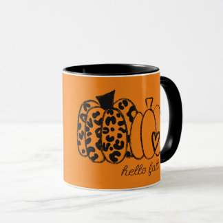 olá caneca de outono