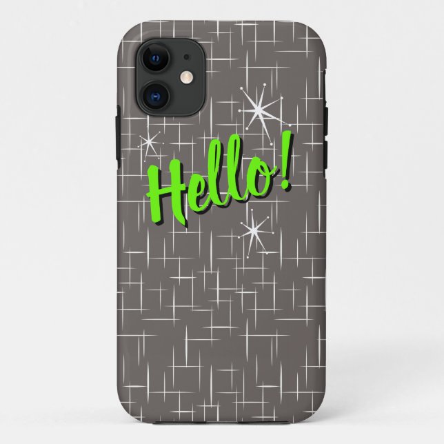 Olá! Capas de iphone de gabinete (Verso)