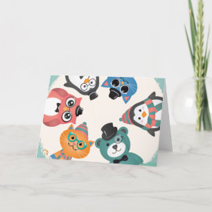 Olá! Cartão de Saudação ao Círculo de Amigos Anima