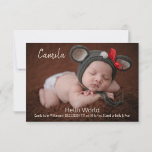 Olá, Cartões com fotos de Bebê