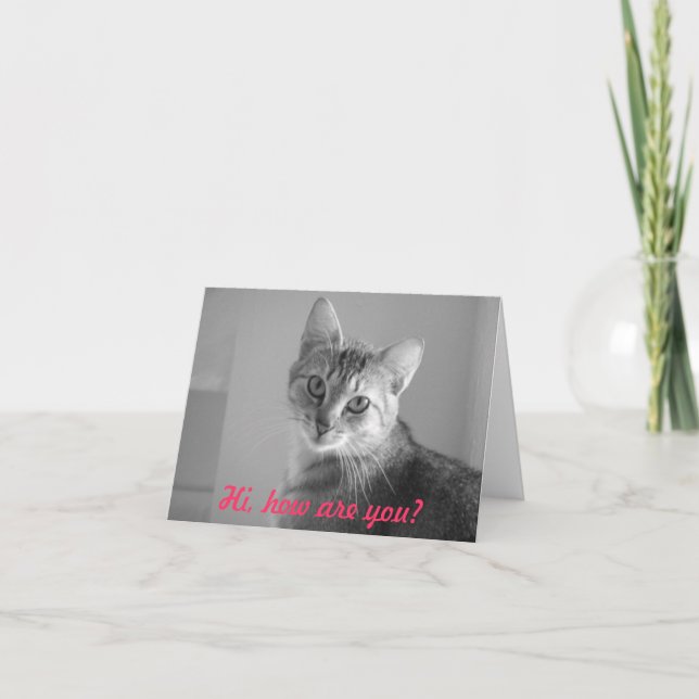 Olá! como é você? Cartão de nota (Frente)