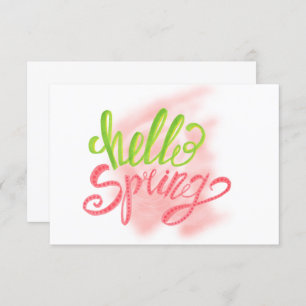 Olá Convite de aniversário Primavera