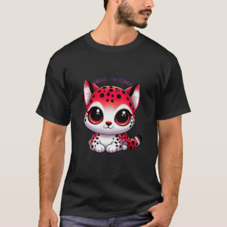 Olá, desculpa Básica Camisa Escura
