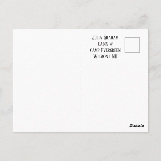 Olá Do Cartão Postal Do Campo (Verso)