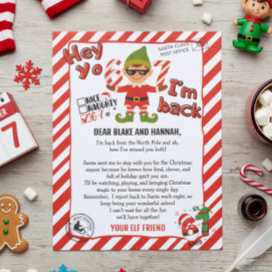 Olá do seu Elfo, Carta de Chegada do Elfo de Natal
