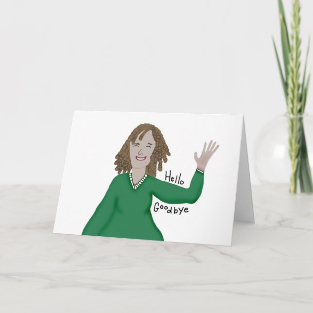 Olá! e adeus cartão (Frente)